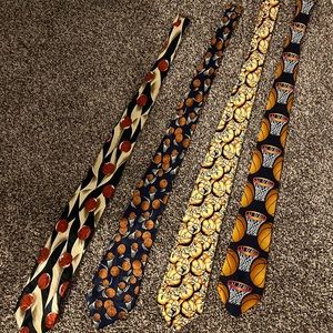 Basketball ties lot